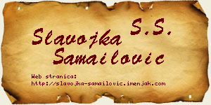 Slavojka Samailović vizit kartica